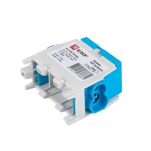 Клемма распределительная КСР с двойн. винтом 2х25/2х16 син. PROxima EKF ksr-2.25-2.16-blue фото 4