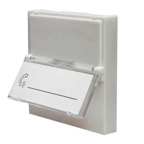 Панель лицевая 1 порт 45х45 Keystone шторка откидное маркировочное окно SUPRLAN 10-0301 фото 4