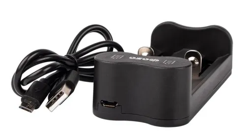 Устройство зарядное L-71USB 2х500мА Li-ion (16340/17650/18650/26650/20700 и др.) 4.2В DC USB-MicroUSB в компл. ФАZА 5032385 фото 3