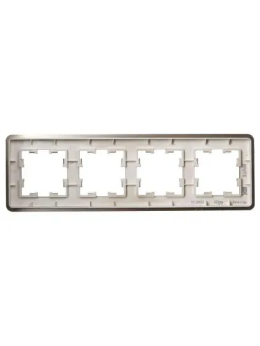 Рамка 4-м BRITE РУ-4-1-Бр метал. шампань RE AL IEK BR-M42-M-21-K37 фото 4