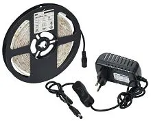 Комплект светодиодной подсветки "Сделай сам" DIY (лента LED 5м LSR-2835W60-4.8-IP65-12В + драйвер + выключатель) IEK 2LSR1-2-060-65-1-05-S1