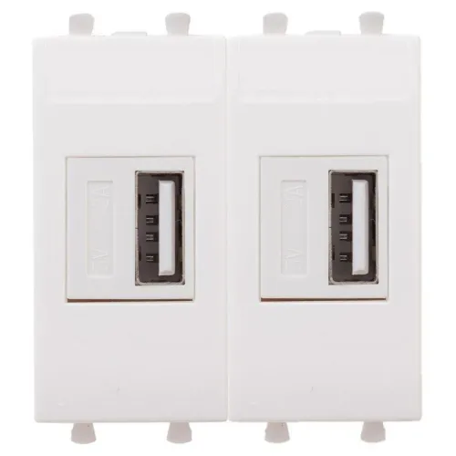 Устройство зарядное USB 2мод. 2.1А Avanti "Белое облако" DKC 4400542