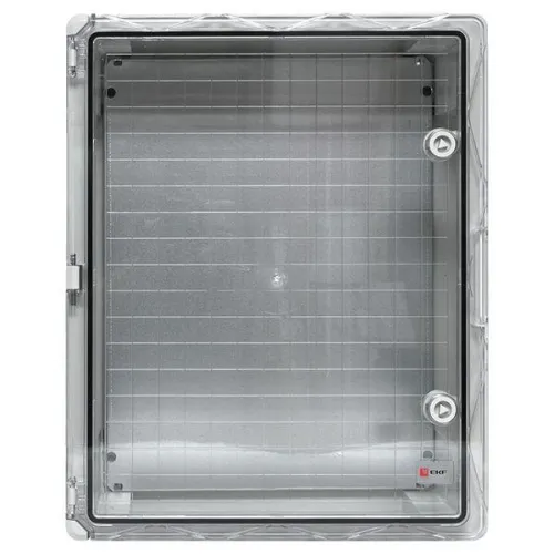 Бокс пластиковый с монтажной платой 500х400х180 IP65 прозр. дверь PROxima EKF PBT65MP006 фото 6