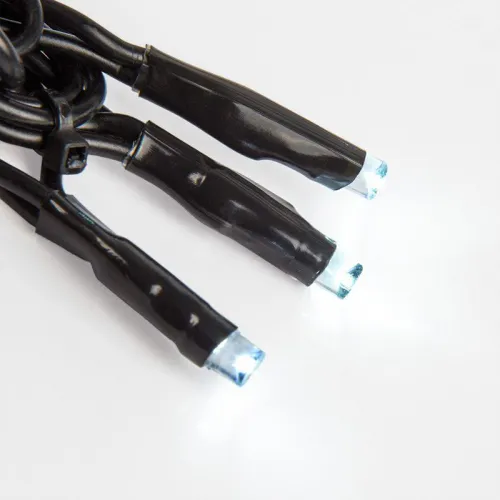 Гирлянда светодиодная "Твинкл Лайт" 10м 100LED бел. 10Вт 220В IP65 с контроллером 8 режимов провод ПВХ черн. Neon-Night 303-135 фото 6