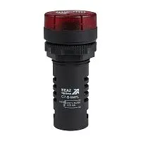 Зуммер с пульсирующим сигналом OptiSignal Compact D22 С7-B-M4FL красн. с подсветкой 230В AC/DC КЭАЗ 362174