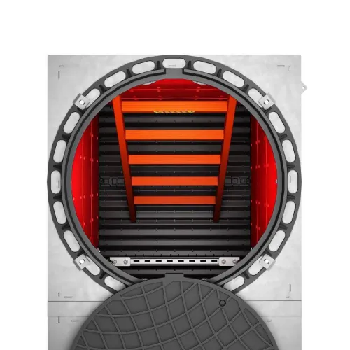 Лестница диэлектрическая H=1.5м стеклопластик. DKC SDF1542 фото 3