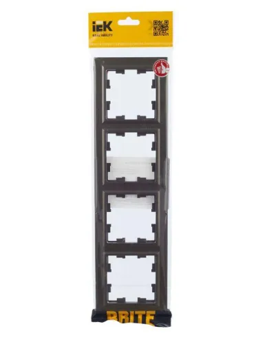 Рамка 4-м BRITE РУ-4-БрТБ бронза IEK BR-M42-K45 фото 5