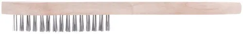 Корщетка с деревянной ручкой 6-ти рядная FIT 38406 фото 2