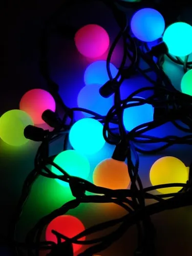 Гирлянда "Шарики" OLDBL070-RGB-E 100LED RGB 15м IP44 соединяемая SHLights 4690601042040 фото 4