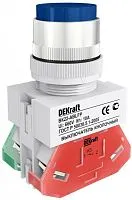 Выключатель кнопочный ABLFP ВК-22 d22мм 220В син. DEKraft 25022DEK
