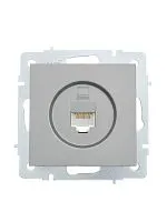 Розетка компьютерная 1-м СП Vesna механизм платина LEZARD 742-3588-139