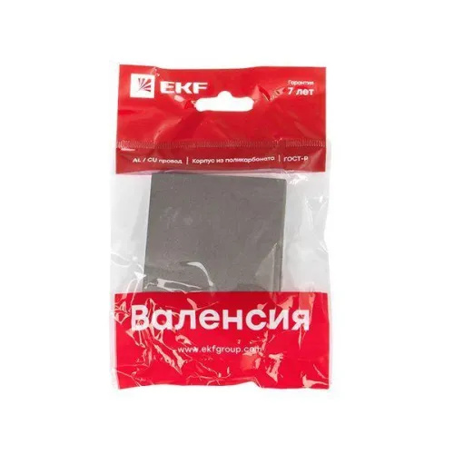 Панель лицевая Валенсия для выключателя 1-кл. 10А графит PROxima EKF ESV10-L-021-60 фото 3