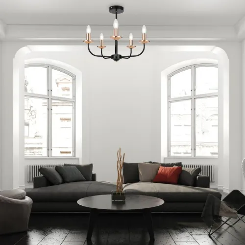 Светильник New Series 010 40Вт E14х5 IP20 потолочн. Freya FR4013CL-05GB фото 10