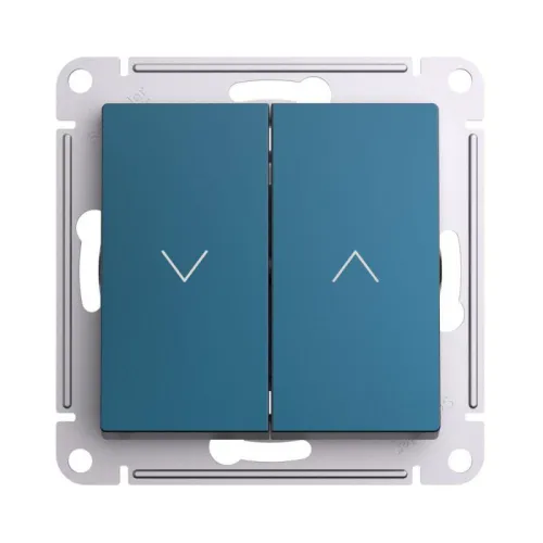 Выключатель для жалюзи 2-кл. AtlasDesign 10А механизм изумруд SE ATN000819 фото 3