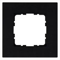 Рамка 1-м G-Metal метал. алюм. черн. Black Jasmart G1001AB