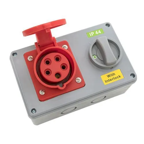 Розетка 1415 3Р+РЕ+N 16А 380В IP44 с блокировкой и выкл. EKF ps-1415-16-380 фото 10