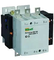 Контактор КМ-103 185А кат. 380В AC 1НО+1НЗ AC-3 DEKraft 22155DEK