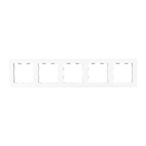 Рамка 5-м Эпика пластик бел. EKF UP1-FPW-05 фото 3