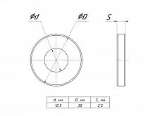 Шайба плоская усиленная M10 DIN 9021 (уп.50шт) EKF shplus10