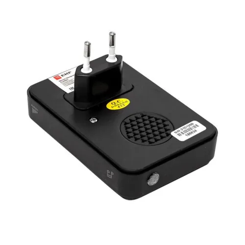 Звонок беспроводной 51 мелод. с индик. 4 уровня 230В в розетку черн. Classic EKF DBS-002B фото 7