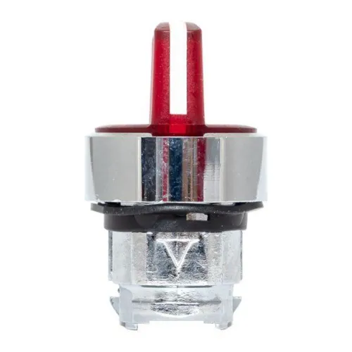 Механизм переключателя исполнительный ХB4 красн. на 3 положения возвратный без фиксации с подсветкой с короткой ручкой PROxima EKF XB4BD3L-R фото 5