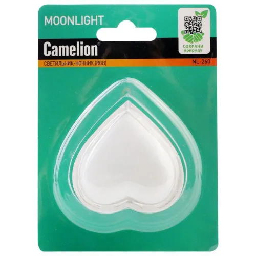 Светильник светодиодный ночник LED "Сердце" RGB NL-260 Camelion 15378 фото 4