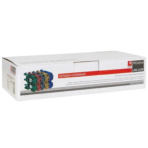 Колодка клеммная JXB-2.5/35 (25а) крас. EKF plc-jxb-2.5/35r фото 5