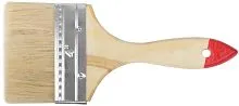 Кисть флейцевая "Стандарт" натур. светл. щетина дерев. ручка 4дюйм (100мм) FIT 01038