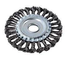 Щетка для УШМ плоская крученая 125мм Вихрь 73/1/3/46