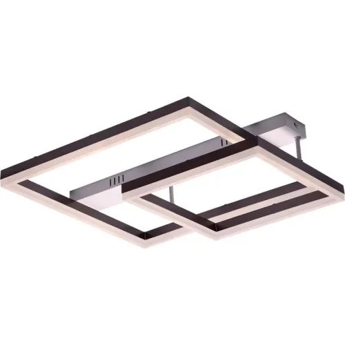 Люстра светодиодная ECLIPSE 88Вт 585х500х130мм 30кв.м потолочная ДУ 3 режима диммир. бел./корич. Ritter 52088 1 фото 2