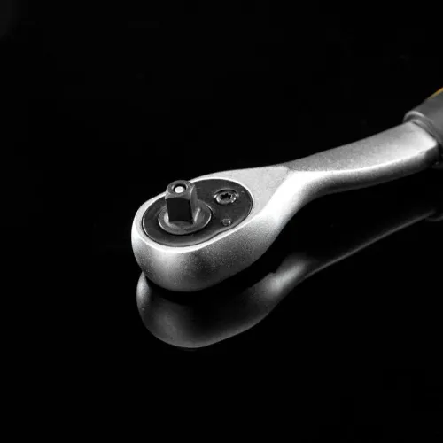 Ключ-трещотка для торцовых головок 1/4 СrV 72 зубца Kranz KR-12-8403 фото 2