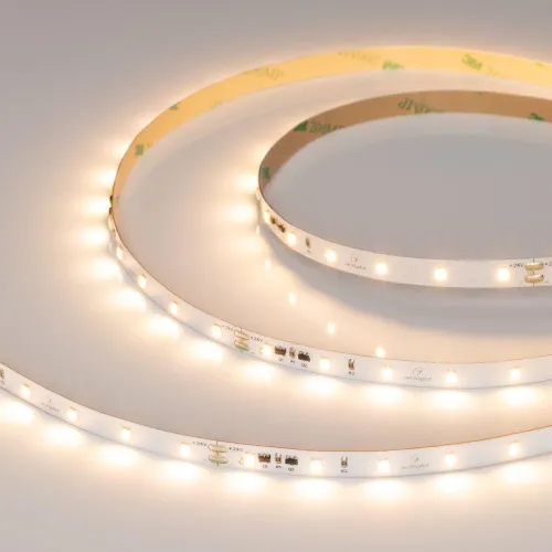 Лента светодиодная IC-A60-8mm 24V Warm 2700К 4.8Вт/м IP20 2835 стабилизированная (уп.10м) Arlight 037958