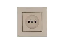 Розетка 1-м Karea RIZZ без заземл. крем Makel 88010022