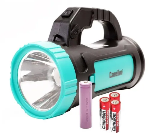 Фонарь аккумуляторный LED51527 3Вт 1LED+COB 4 режима Type C 3хLR03 пластик. черн./зел. Camelion 15130 фото 13