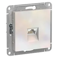 Розетка компьютерная AtlasDesign RJ45 кат.5E механизм жемчуж. SE ATN000483