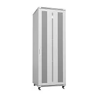 Шкаф монтажный телекоммуникационный напольн. ND-05C-47U80/100 19дюйм 47U 800х1000х2277мм для распределит. и серверн. оборудования; передн. и задн. перфорир. двери ручка с замком RAL 7035 сер. Cabeus 7208c