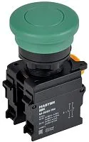 Кнопка "Грибок" d22мм 1НО+1НЗ MASTER с фиксацией зел. IEK MI-BG60-11M-3-21-K06
