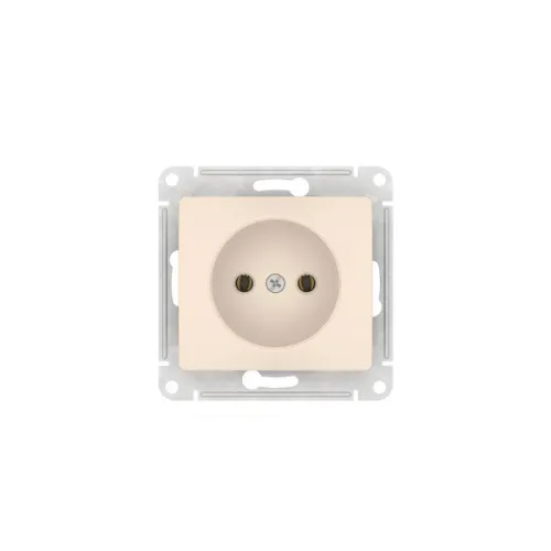 Розетка Glossa 16А без заземл. быстрозажим. клем. механизм беж. SE GSL000241S