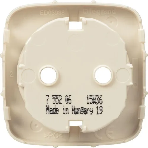 Панель лицевая Valena Allure для розетки 2К+З сл. кость Leg 755206 фото 2