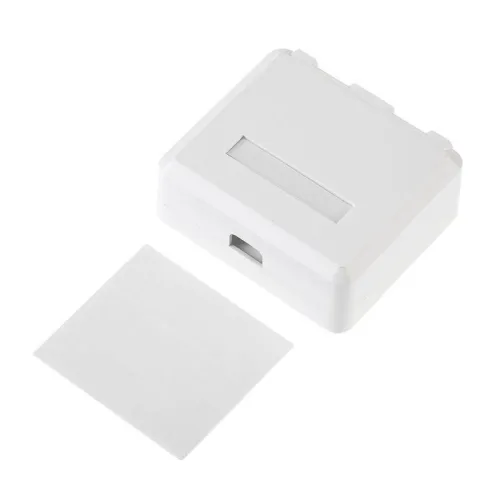 Корпус настенной розетки под 2 модуля Keystone Jack бел. Rexant 03-0251 фото 5