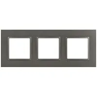 Рамка 3-м Elegance 14-5013-16 Classic для розеток и выключателей титан Эра Б0065827