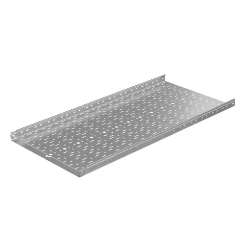 Лоток листовой перфорированный 600х50 L3000 сталь 1мм "Быстрый монтаж ПЛЮС" LPplus50-600-1.0-3000 оцинк. КМ PL0231