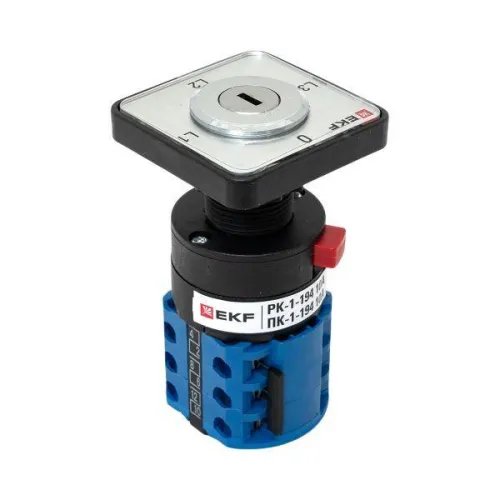 Переключатель кулачковый ПК-1-194 10А с ключом для амперметра PROxima EKF pk-1-194-10 фото 9