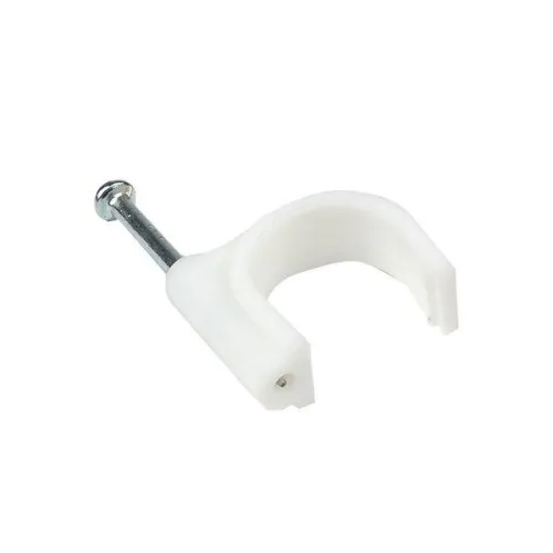 Скоба крепежная круглая с гвоздем d14мм пластик. (уп.50шт) EKF plcn-sr-14 фото 4