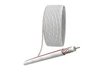Кабель коаксиальный SAT 50м 75 Ом Cu/(оплетка Cu 75%) PVC бел. (уп.100м) (4/96) Эра Б0044617