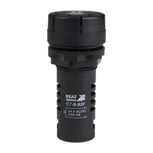 Зуммер с пульсирующим сигналом OptiSignal Compact D22 С7-B-B2F черн. 24В AC/DC КЭАЗ 362179
