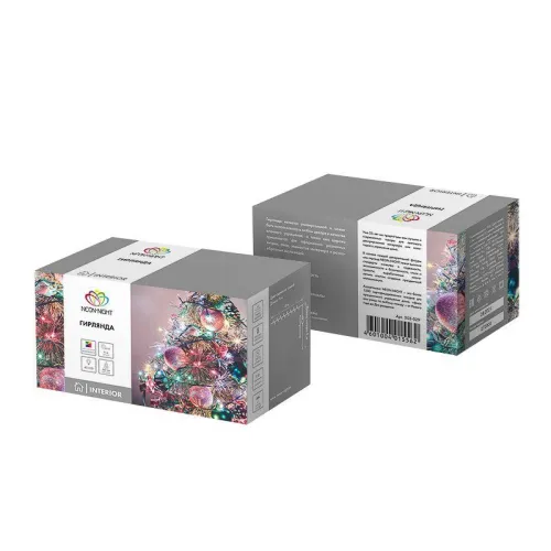 Гирлянда светодиодная "Твинкл Лайт" 6м 40LED мультиколор 5.1Вт 220-240В IP20 с контроллером 8 режимов провод ПВХ темн. зел. Neon-Night 303-029 фото 5