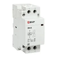Контактор модульный КМ 25А 2NО (2 мод.) EKF km-2-25-20