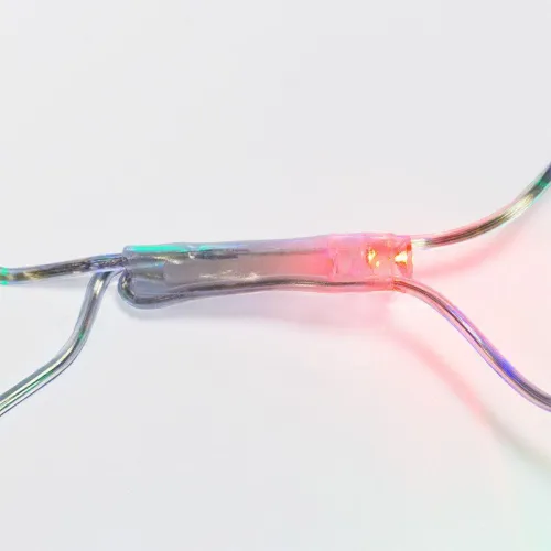 Гирлянда светодиодная "Сеть" 1.5х1.5м 150LED мультиколор 12Вт 220-240В IP20 с контроллером 8 режимов провод ПВХ прозр. Neon-Night 215-129 фото 5