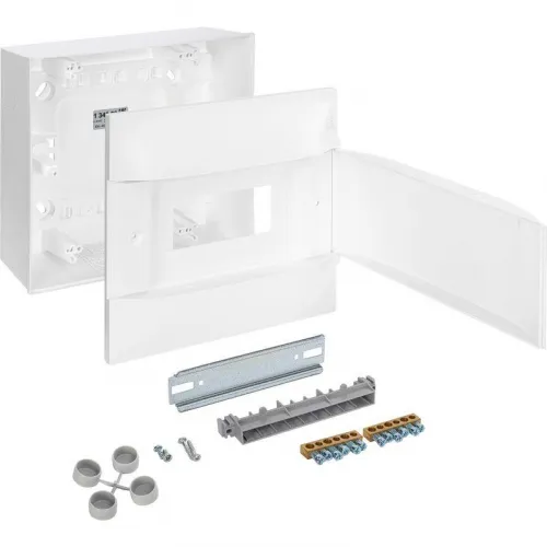 Щиток пластиковый навесной Practibox S 1х8 бел. дверь Leg 134608 фото 4